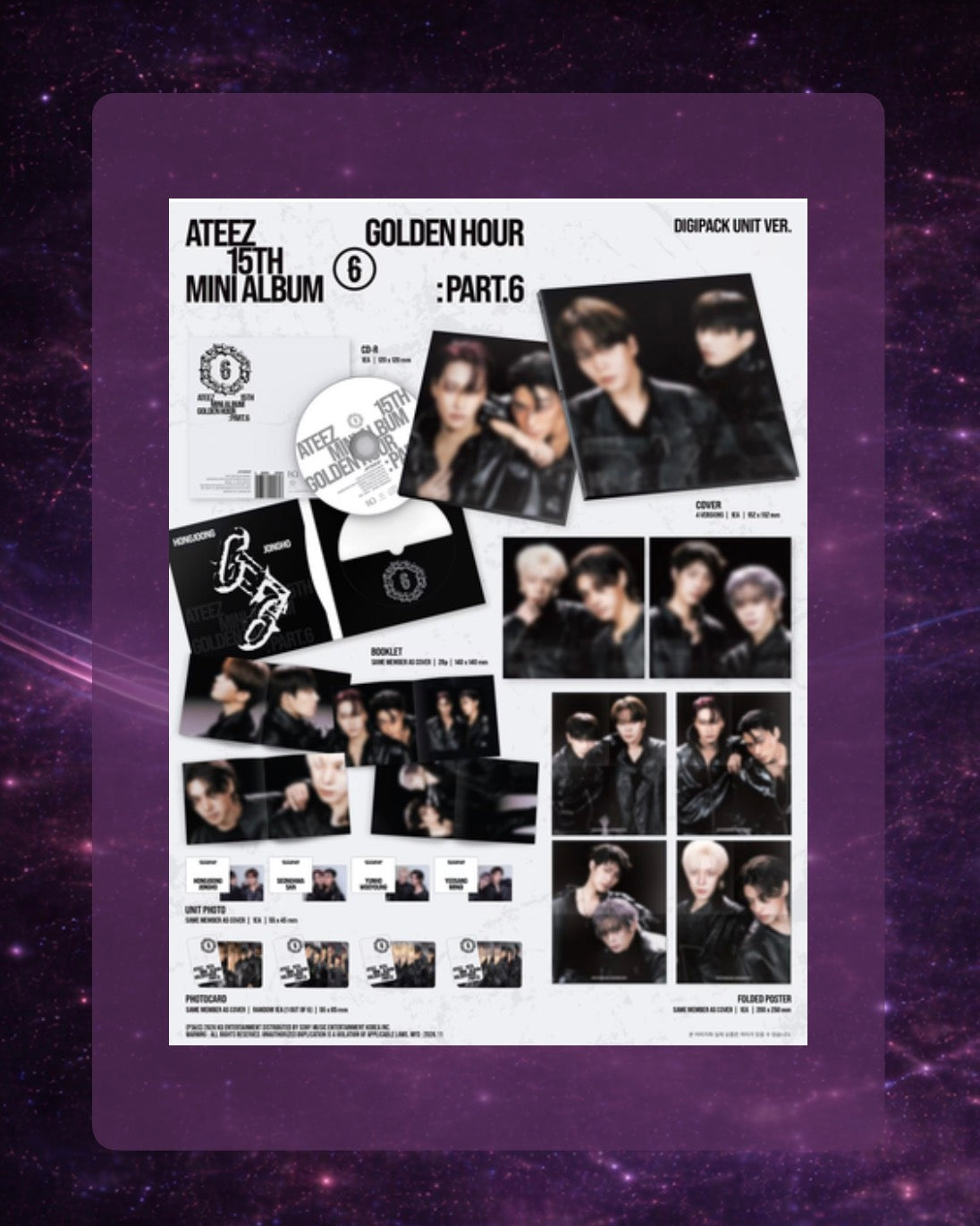 Ateez: Golden Hour Part 6 (Digipack unit ver.)
