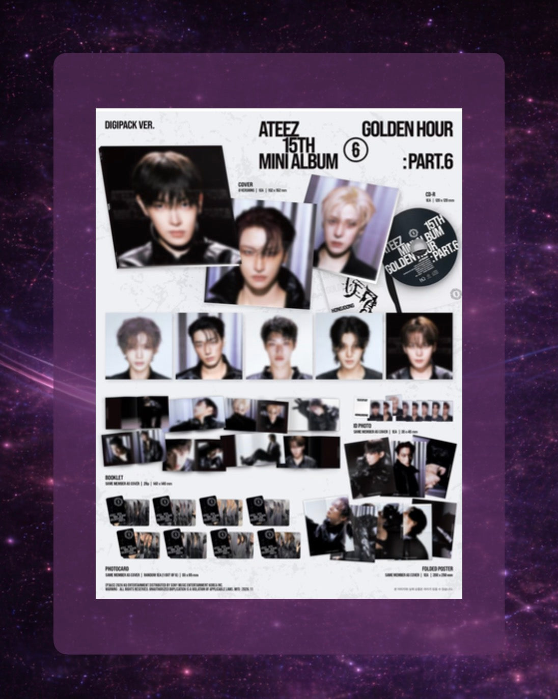 Ateez: Golden Hour Part 6 (Digipack ver.)