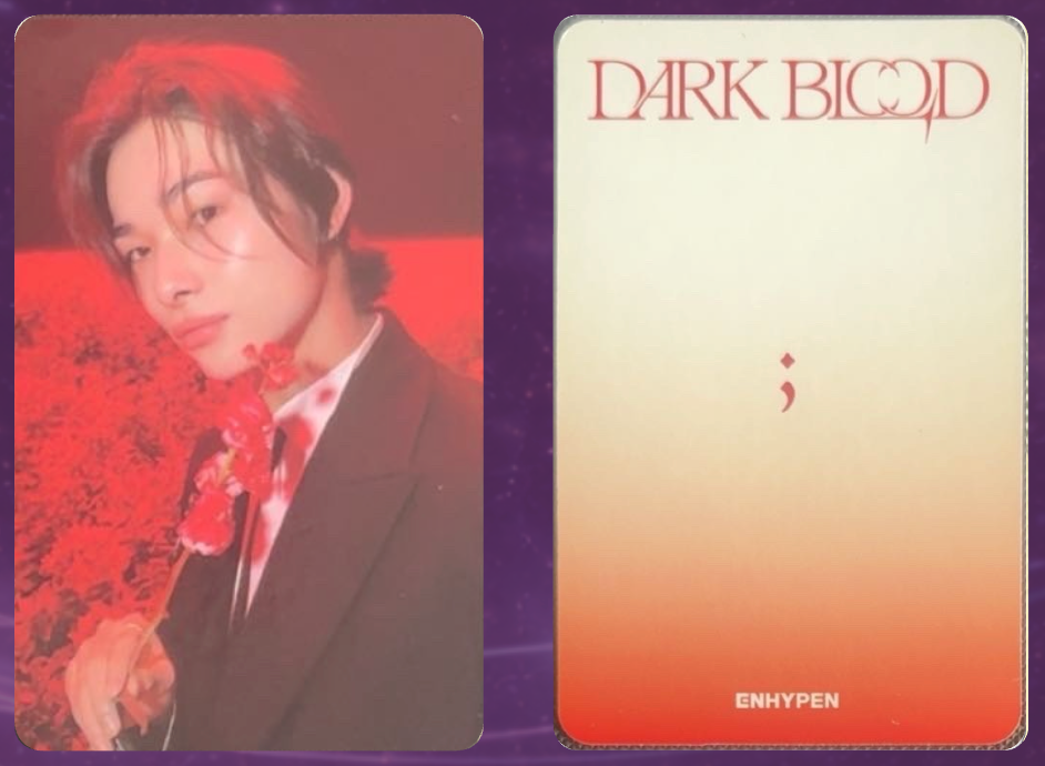 Enhypen Dark Blood Photocard Niki