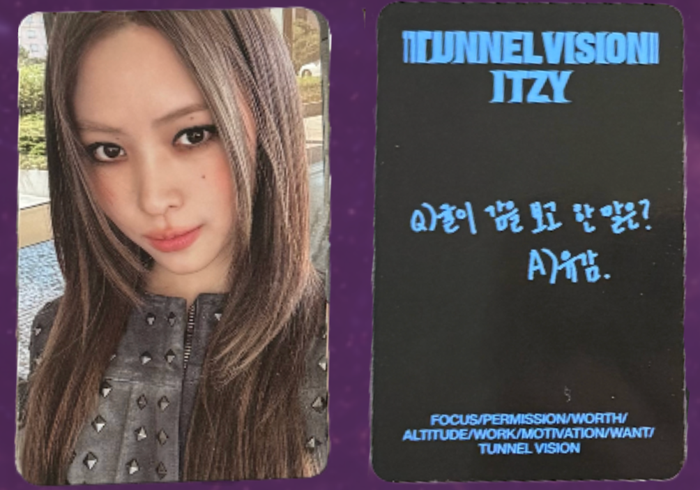 ITZY Tunnel Vision Photobook Set A Ryujin