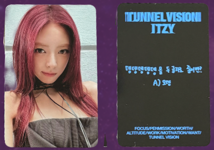 ITZY Tunnel Vision Photobook Set A Yuna