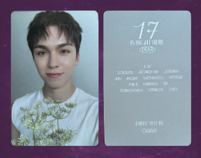Seventeen 17 is Right Here Photocard: Vernon