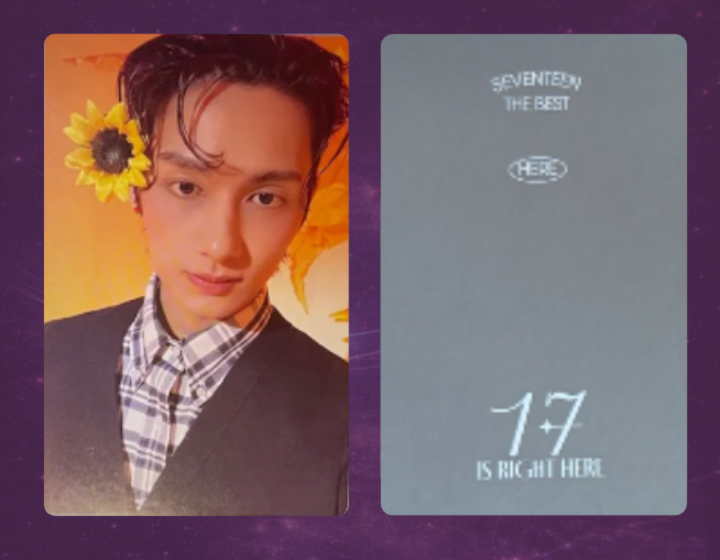 Seventeen 17 is Right Here Photocard: Jun