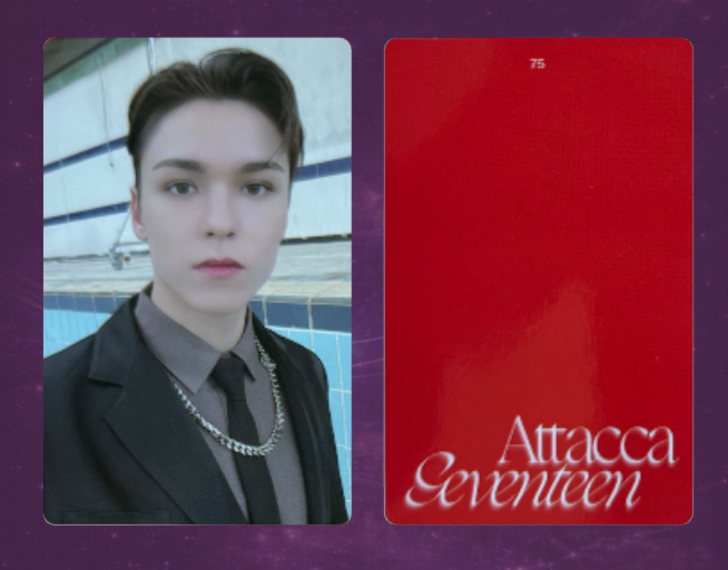 Seventeen Attacca Photocard: Vernon
