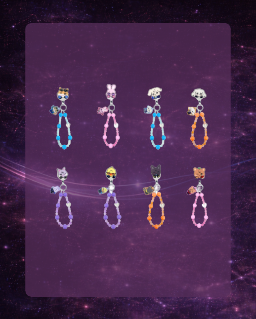 Ainteez in Colour Pop-up: Phone Tag Beads Strap