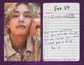 BTS V Photocard