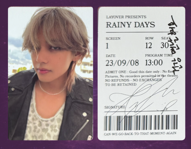 BTS V Photocard