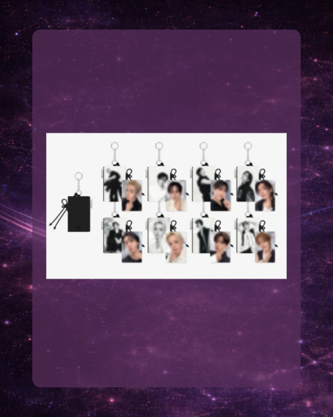 Stray Kids World Tour 'RUN IT': Card Holder Keyring