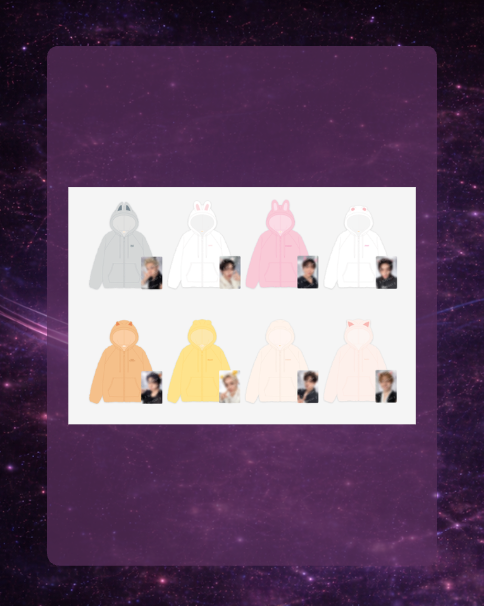 Stray Kids World Tour 'RUN IT': SKZOO Fleece Hood Zip-up