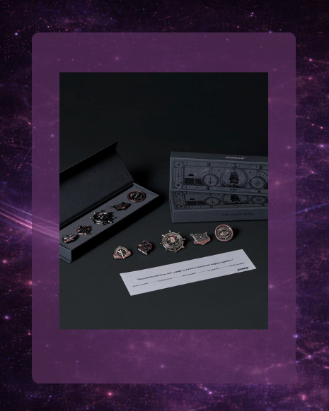 Ateez x Fanplday Merch: ATEEZ METAL PIN SET - VOYAGE EDITION