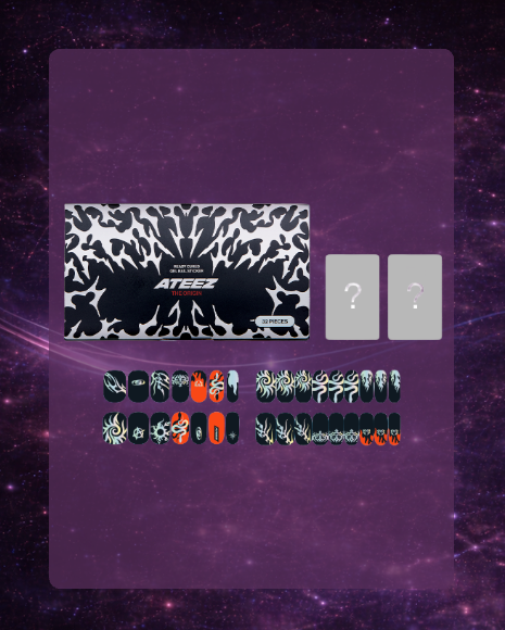 Ateez x Fanplday Merch: ATEEZ READY CURED GEL NAIL STICKER : THE ORIGIN