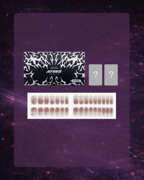 Ateez x Fanplday Merch: ATEEZ READY CURED GEL NAIL STICKER : THE TREASURE