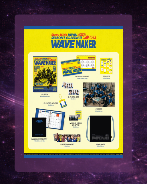 Stray Kids Seasons Greetings Japan 2027: Wave Maker
