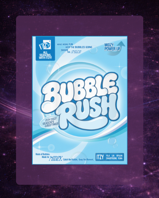 ITZY Seasons Greetings 2027: Bubble Rush