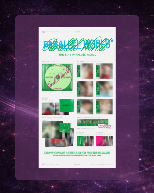 Enhypen The Sin: Parallel World (ENGENE ver.) (DAY Set)