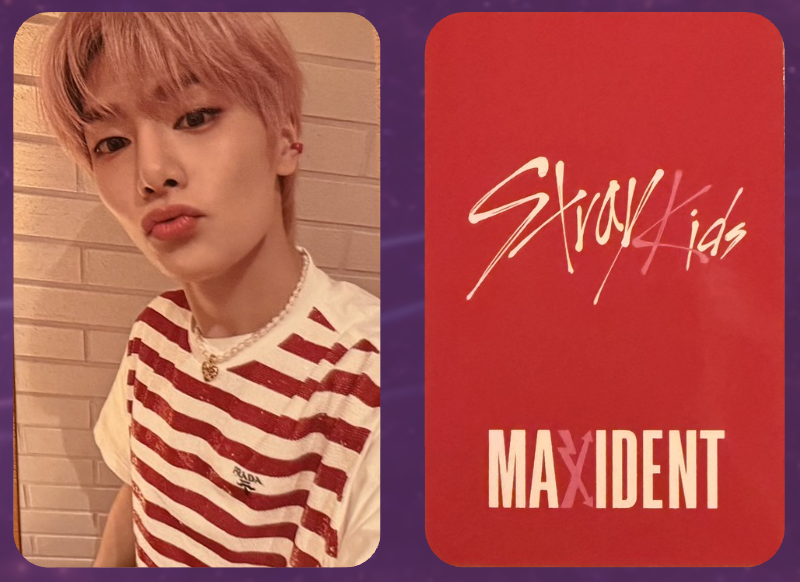 Stray Kids 'Maxident' Star river Fansign Round 2 POB