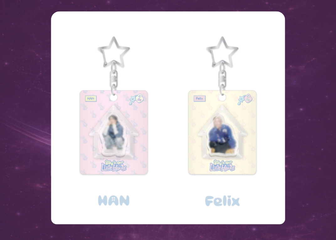 STAY in Our Little House: Mini Block Keyring