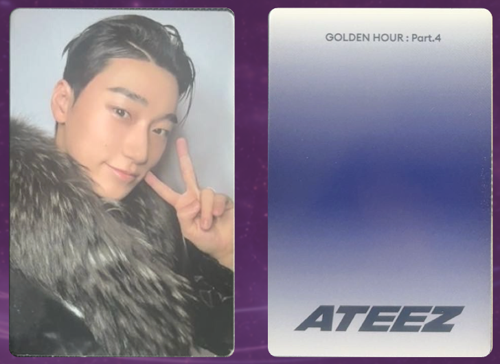 Ateez Golden Hour: Part 4 Photocard