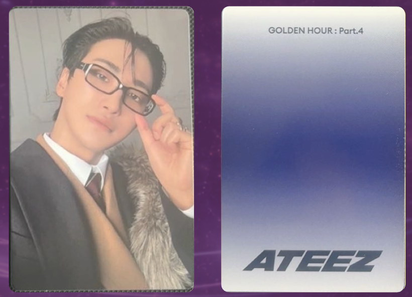 Ateez Golden Hour: Part 4 Photocard