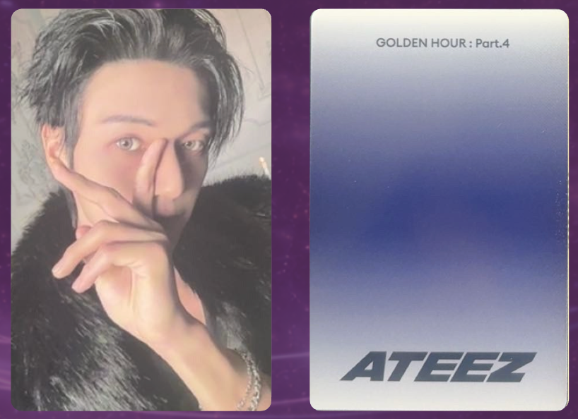 Ateez Golden Hour: Part 4 Photocard