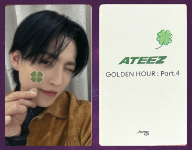 Ateez Golden Hour: Part 4 Photocard (POB Jump Up)