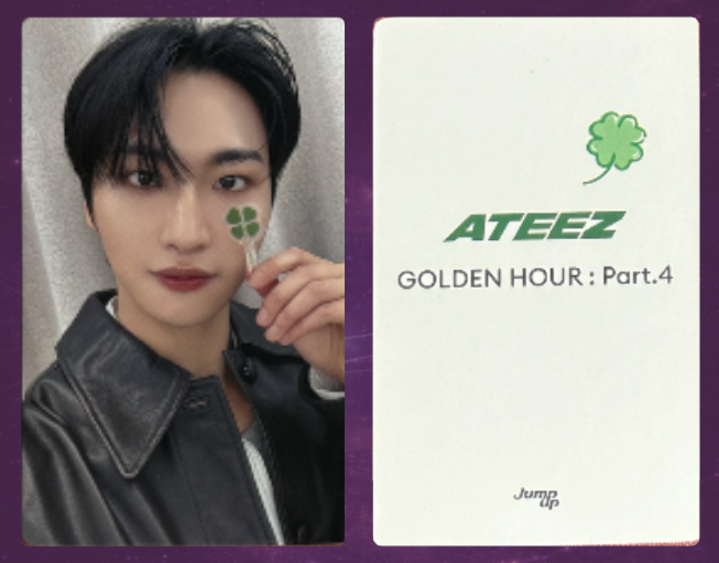 Ateez Golden Hour: Part 4 Photocard (POB Jump Up)
