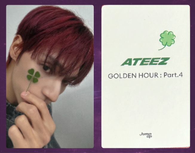 Ateez Golden Hour: Part 4 Photocard (POB Jump Up)