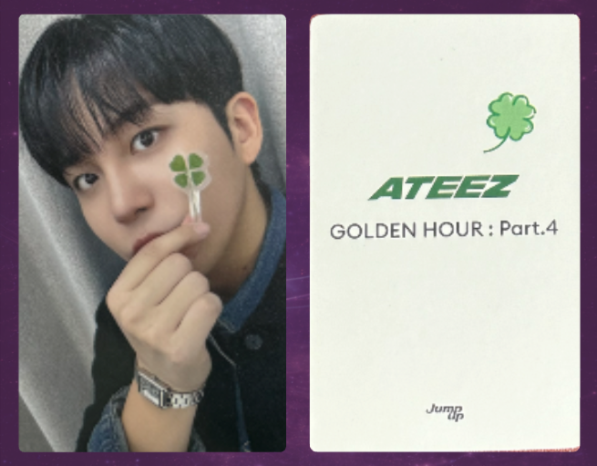 Ateez Golden Hour: Part 4 Photocard (POB Jump Up)