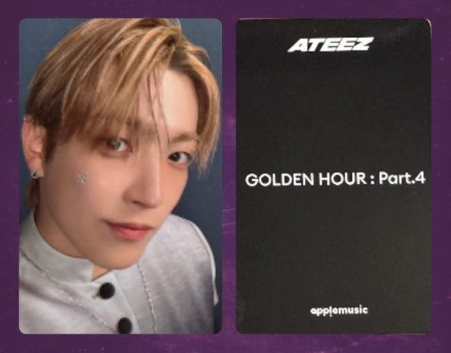 Ateez Golden Hour: Part 4 Photocard (POB Applemusic)