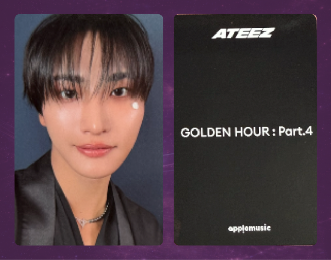Ateez Golden Hour: Part 4 Photocard (POB Applemusic)