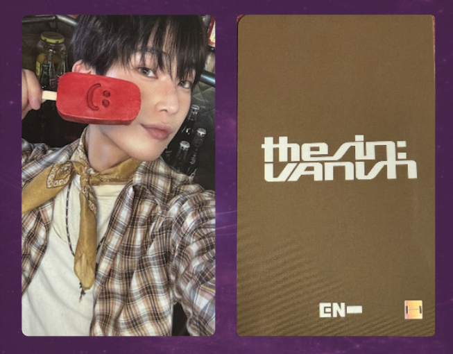 Enhypen The Sin: The Vanish Lucky Draw