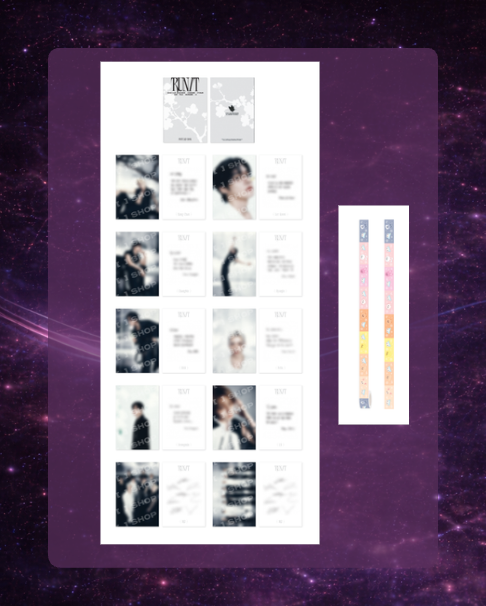 Stray Kids World Tour 'RUN IT': Postcard and Roll Sticker Set